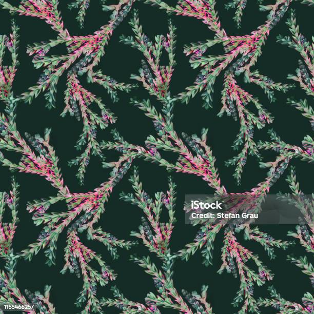 Branches Design Pattern Branches Seamless Pattern Template Stock Illustration - Download Image ...
