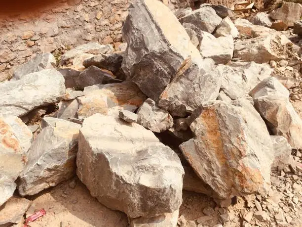 Stones and rocks are used for the building purposes.