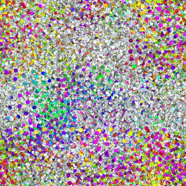 istock Multicolor and white glitter seamless texture, christmas background, 3d illustration 1155469562