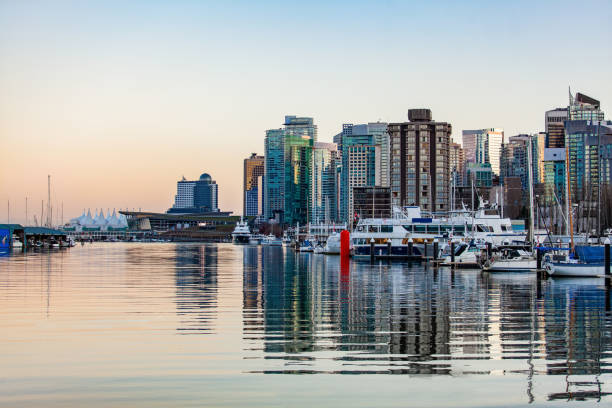 istock Downtown Vancouver and Coal Harbor view from Stanley park 1155473650