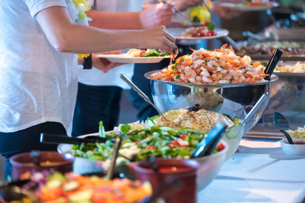 istock Self serve buffet at a banquet 1155474950
