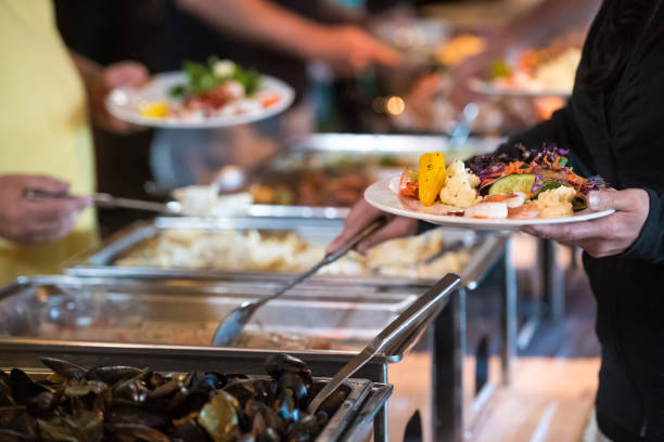 istock Self serve buffet at a banquet 1155474984