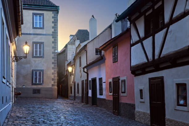 istock Golden lane in Prague 1155477932