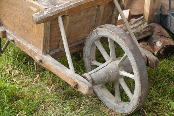 istock Medieval wheelbarrow close up 1155484365