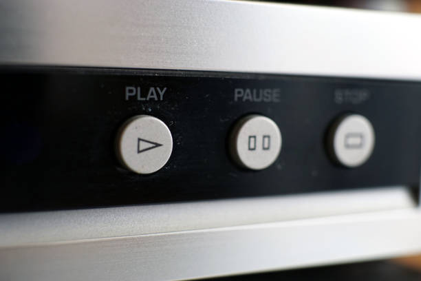 Putting a cassette into the player