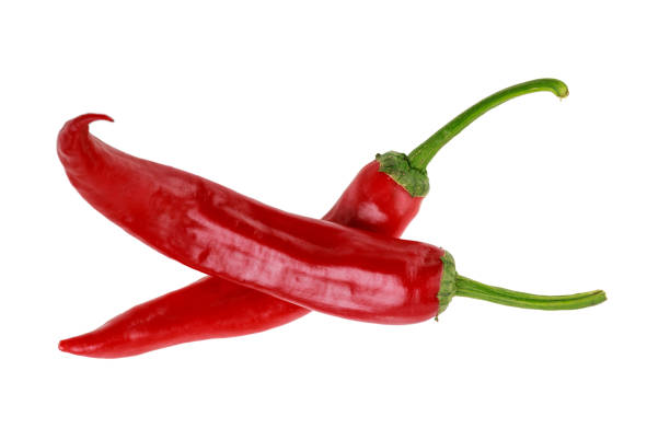 istock two hot red jalapeno peppers on white background 1155491109