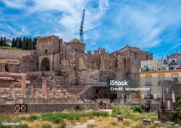 The Roman Theatre In Cartagena Spain Mursia Stock Photo - Download Image Now - Cartagena - Spain, Spain, Murcia