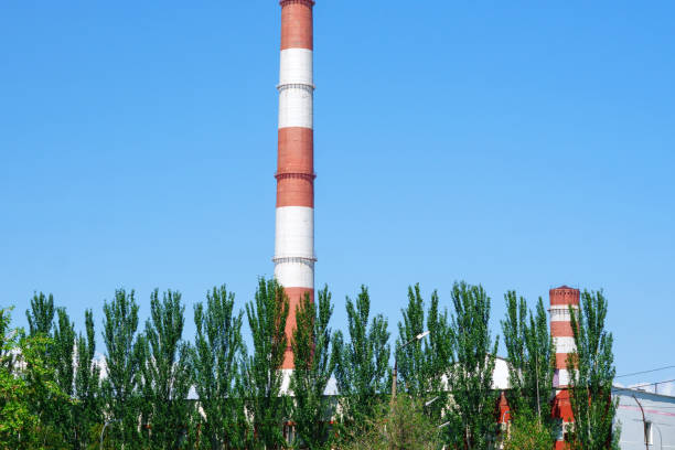 istock thermal power plant on a bright Sunny day in summer 1155496783