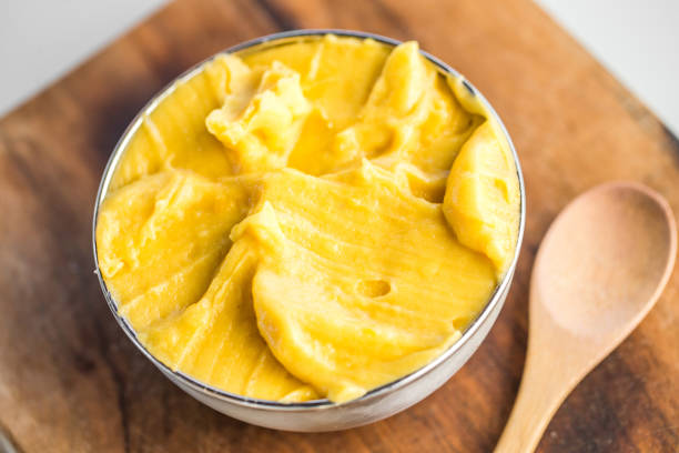 istock Fresh Tropical Fruit Smoothie with Mango Juice and Banana 1155500990