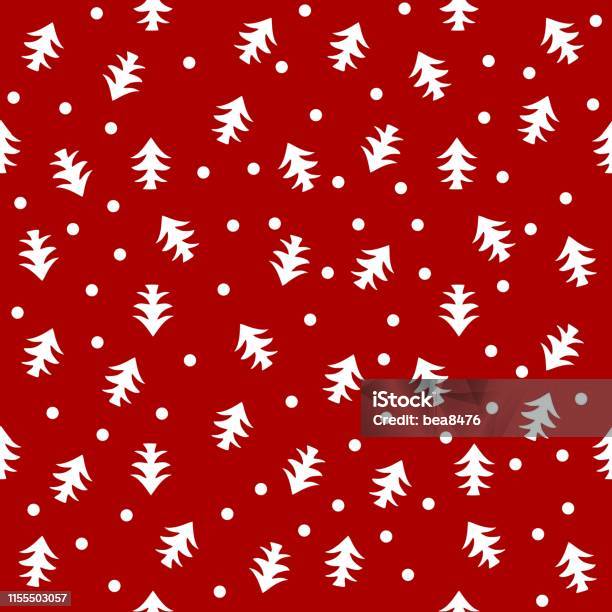 Seamless Pattern Winter Vector Background Stock Illustration - Download Image Now - Abstract, Backgrounds, Celebration