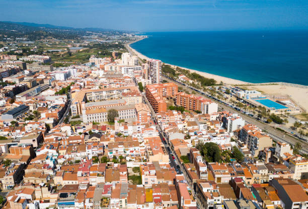 istock View from drone on summer seascape of Mataro 1155503642