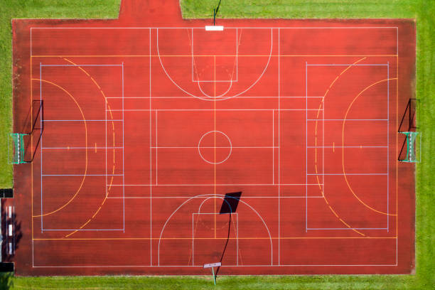 istock Basketball and Handball Field from Above 1155506399