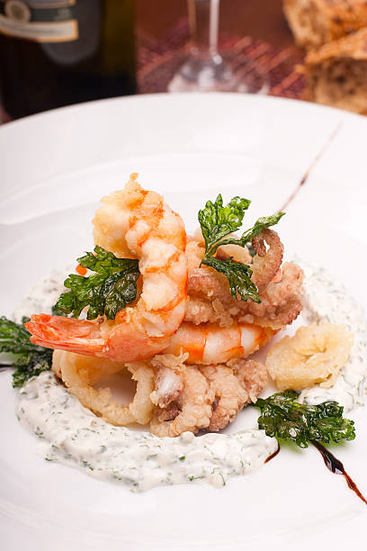 istock delicatessen dish with seafoods 115550810