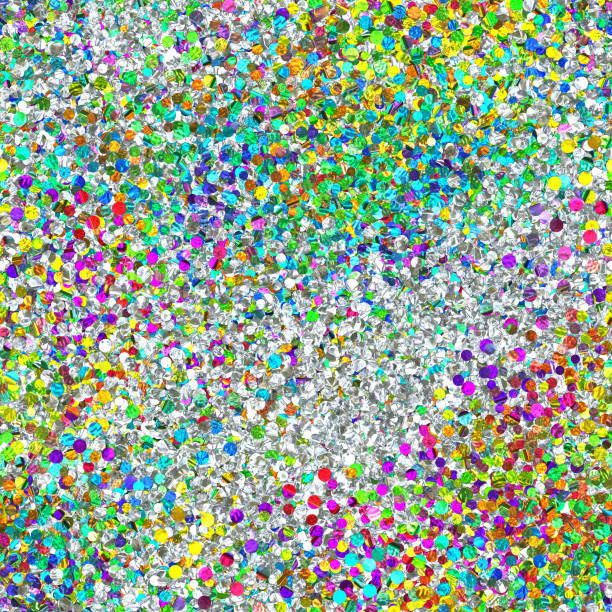 istock Multicolor and white glitter seamless texture, christmas background, 3d illustration 1155509892