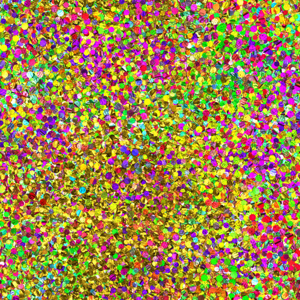 istock Gold and multicolor glitter seamless texture, christmas background,  3d illustration 1155509893