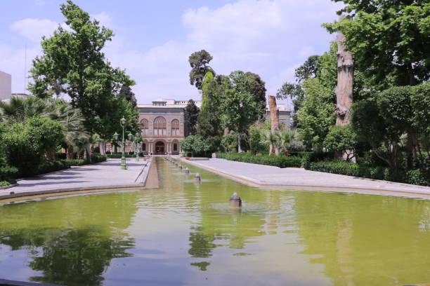 istock Golestan Palace Courtyard with Fountain 1155509983