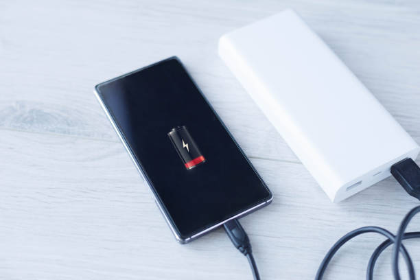 istock The phone is charging with Power bank 1155513741