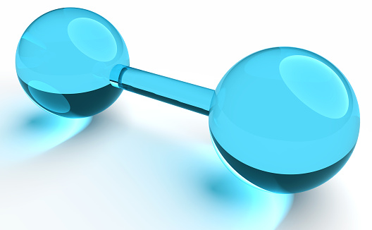 O2 Molecule 3d Glassy Model Stock Photo - Download Image Now - Atom ...