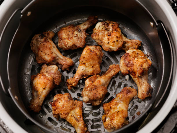 istock Air Fried, Crispy Chicken Wings 1155517916