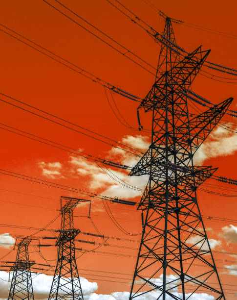 istock high-voltage  power lines at storm clouds. electricity distribution station. high voltage electric transmission tower. 1155528250