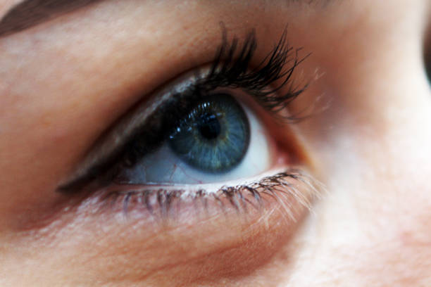 young woman blue eyes