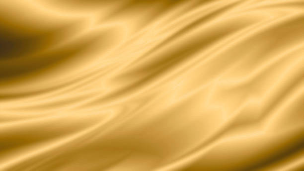 gold luxury fabric background with copy space - satin imagens e fotografias de stock