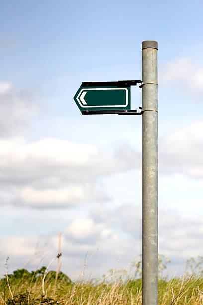 istock Vertical Blank Public footpath sign in Countryside 115553832