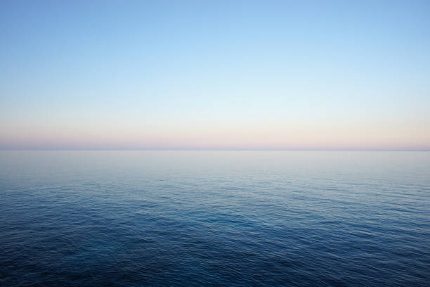 istock Summer background with beautiful sea and clear morning sky 1155542928