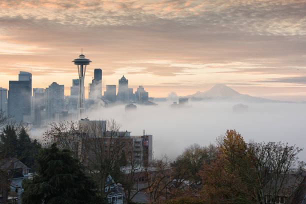 istock Seattle in Fog 1155545171