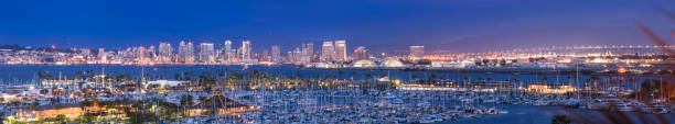 San Diego cityscape sunset