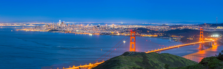 San Francisco - California, California, USA, Gold, Bridge - Built Structure