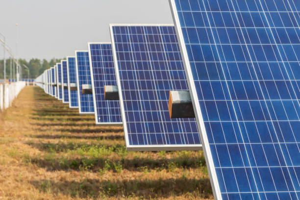 istock Solar panel, alternative electricity source, concept of sustainable resources, And this is a new system that can generate electricity more than the original, This's the sun tracking systems 1155557300