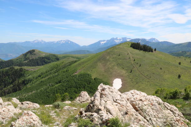 View of Southern Wasatch mountains