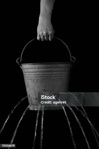 In Vain Stock Photo - Download Image Now - Leaking, Bucket, Sisyphus