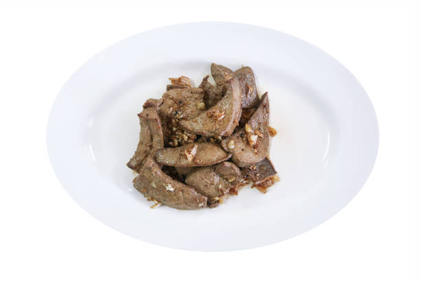 istock Fried pork liver with garlic pepper 1155567743