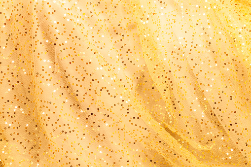 Metal sequins fabric texture background