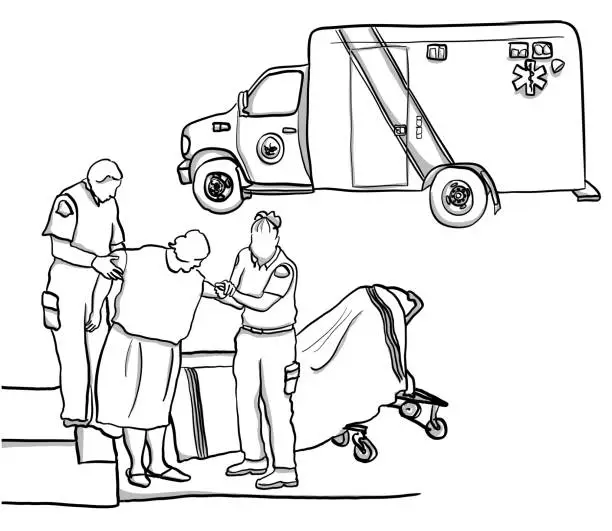 Vector illustration of Ambulance Emergency