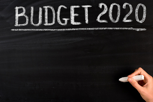 2020 budget chalkboard plan