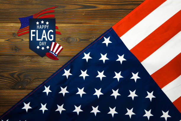 istock Happy American Flag Day background - Image 1155579028