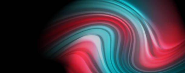 istock Flowing liquid colors - modern colorful flow poster. Wave liquid shapes. Art design for your design project 1155584102