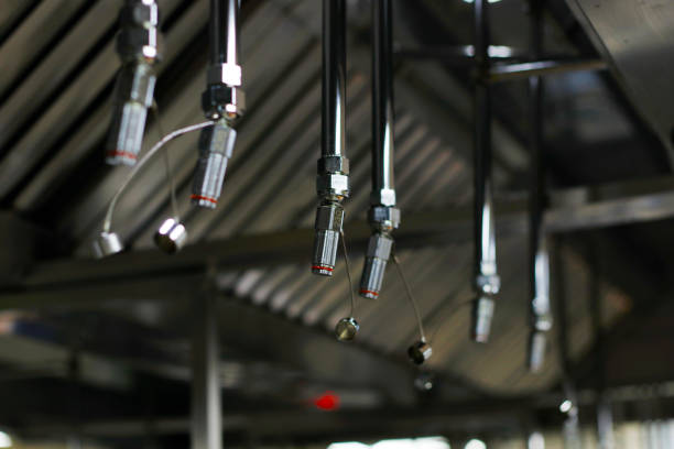 istock fire and safety equipment, emergency water dispenser nosil usually fixed in kitchen and warehouses 1155585511