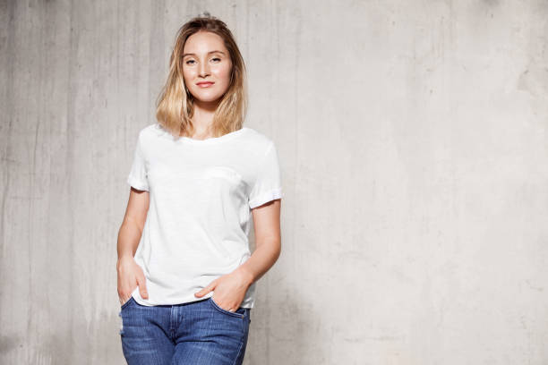 istock Stylish blonde with nice smile 1155585530