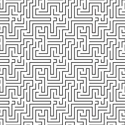 maze pattern seamless, vector illustration