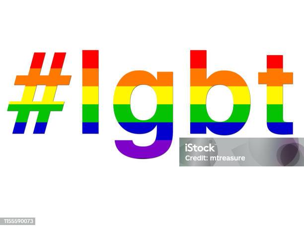 Image Of Lgbt Rainbow Hashtag Gay Wallpaper Background Illustration As Abstract Concept Art For Lesbian Gay Bisexual And Transgender Romance Lgbt Hashtag Love Over Lgbtqi Rainbow Flag For Same Sex Couples And Homosexual Relationships Stock Illustration - Download Image Now