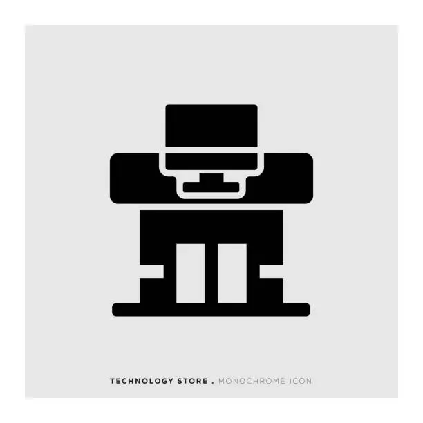 Vector illustration of Technology Store Icon