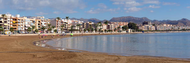 istock Puerto de Mazarron beach Murcia Spain panoramic view 1155603249