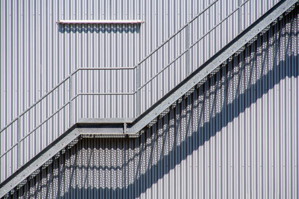 istock Low Angle View Of Modern Building Staircase 1155606023