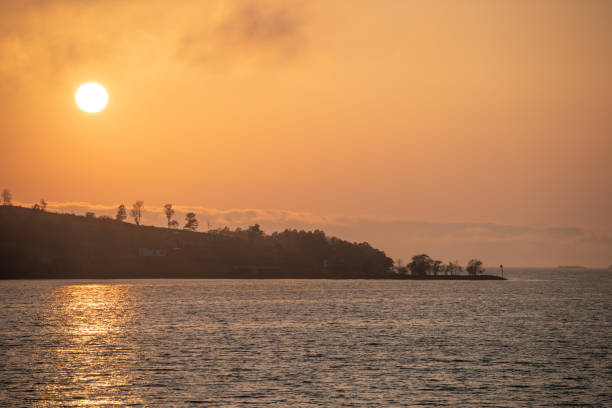 Sunset Ocean stock photo