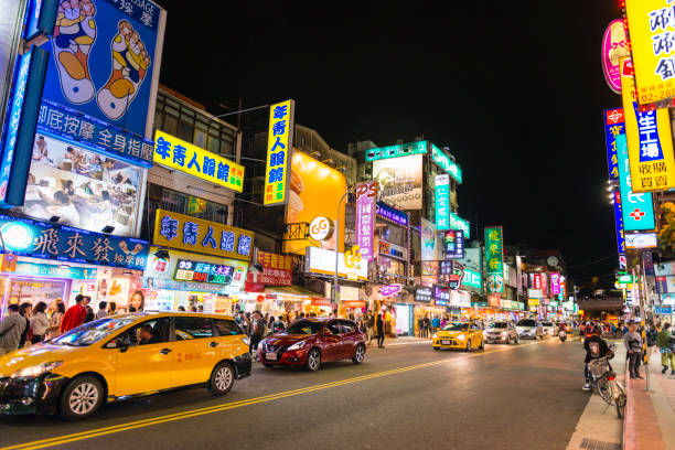 istock Shilin district Wenlin Road in Taipei 1155614685