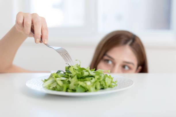 Young woman being on diet